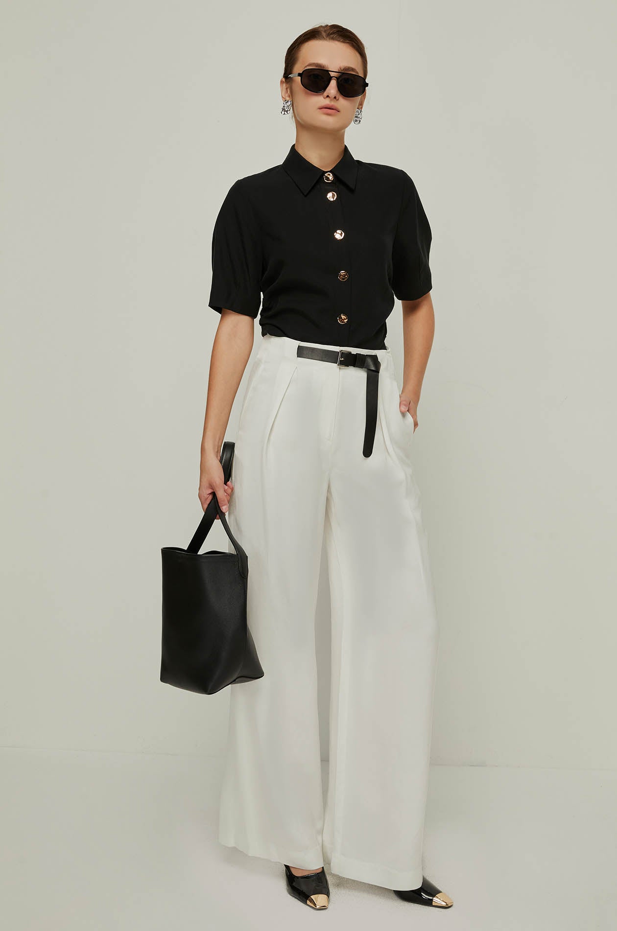 ELEGANT BALLOON SLEEVE BLOUSE