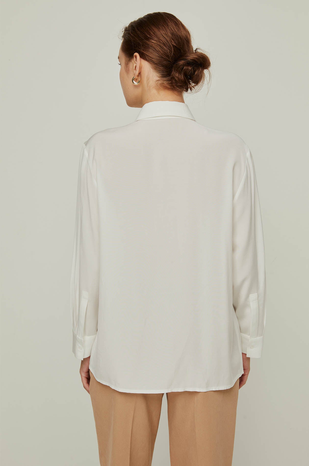 WHITE LAYERED LONG SLEEVE SHIRT