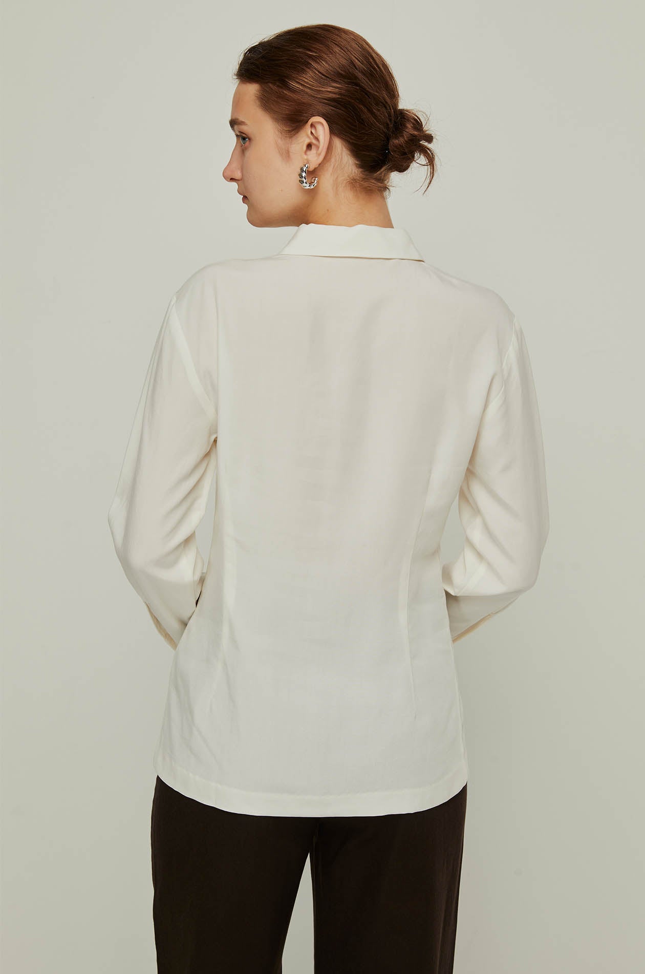 WAIST BUTTON BLOUSE
