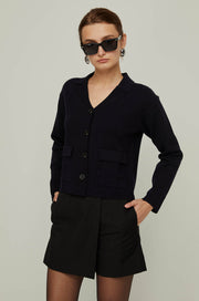 CROPPED KNIT BLAZER