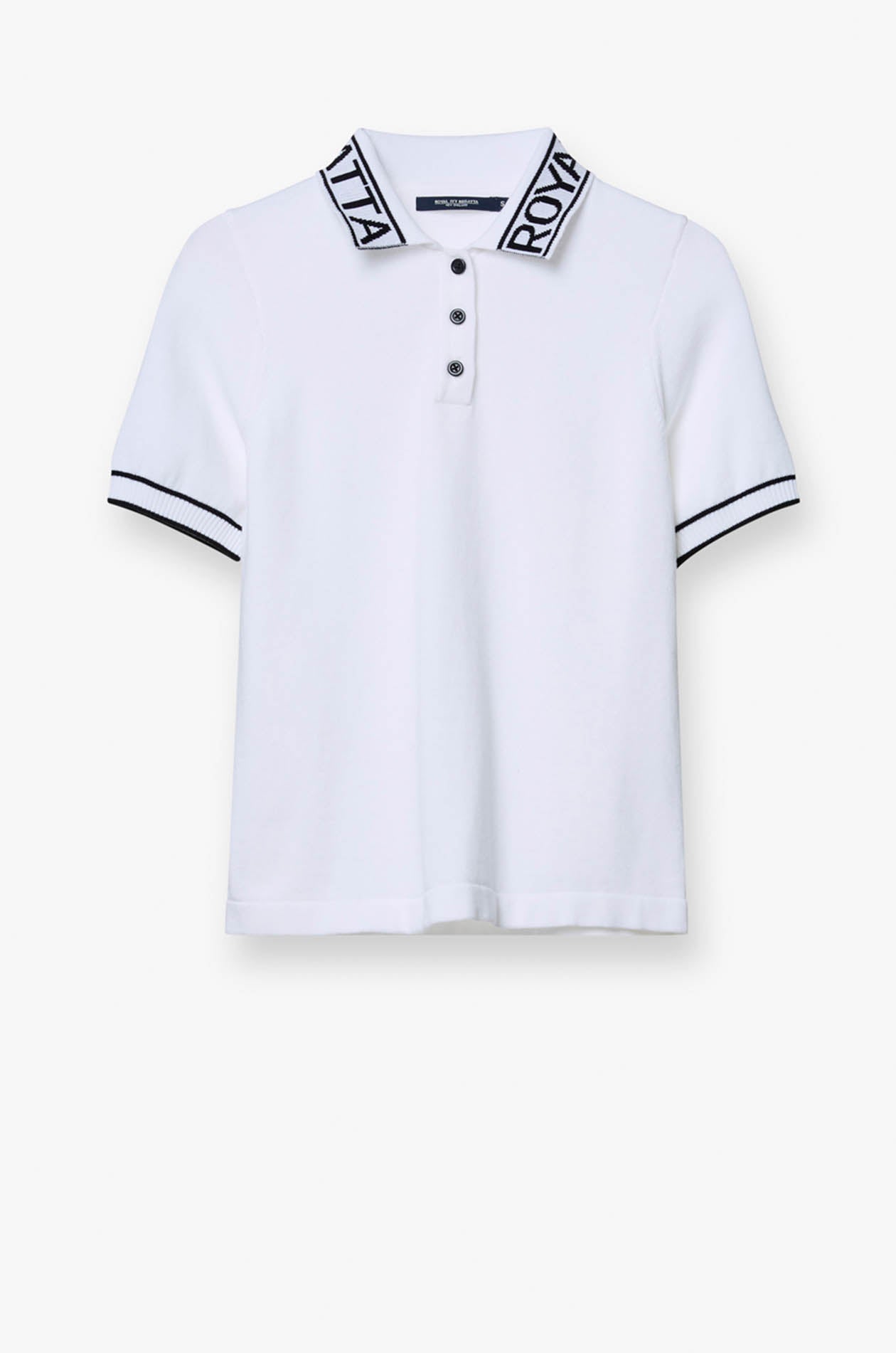 LOGO COLLAR KNIT POLO SHIRT