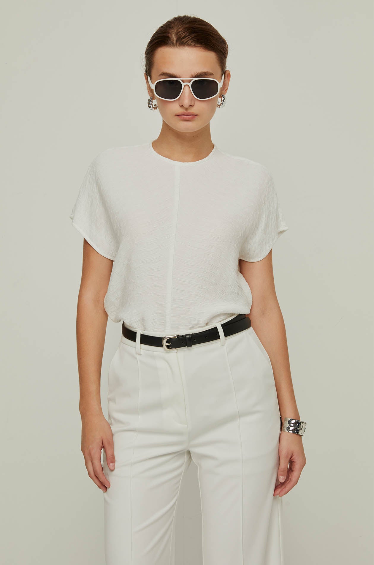 SHORT SLEEVE BLOUSE