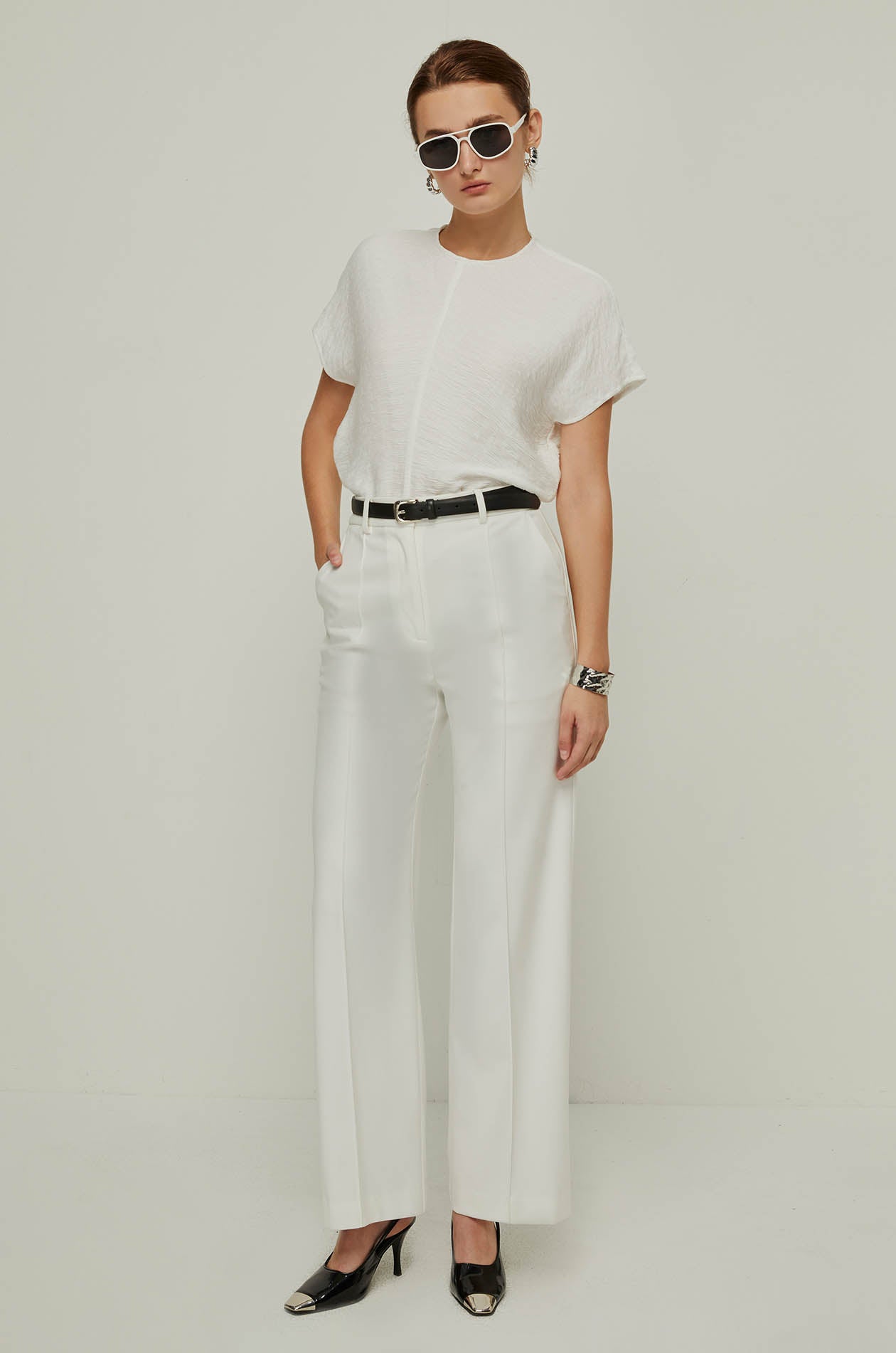 SHORT SLEEVE BLOUSE