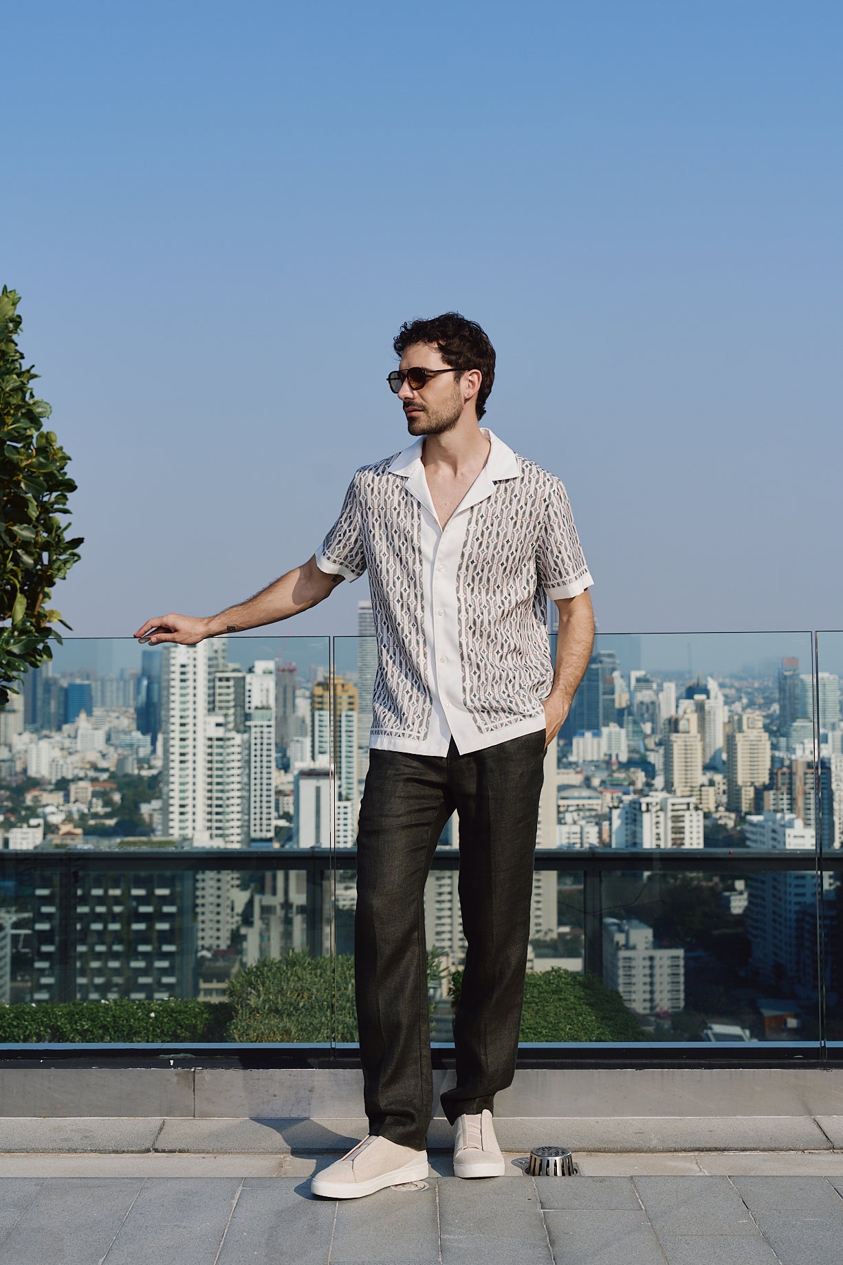 LINEN TENGEL PRINTING SHIRTS