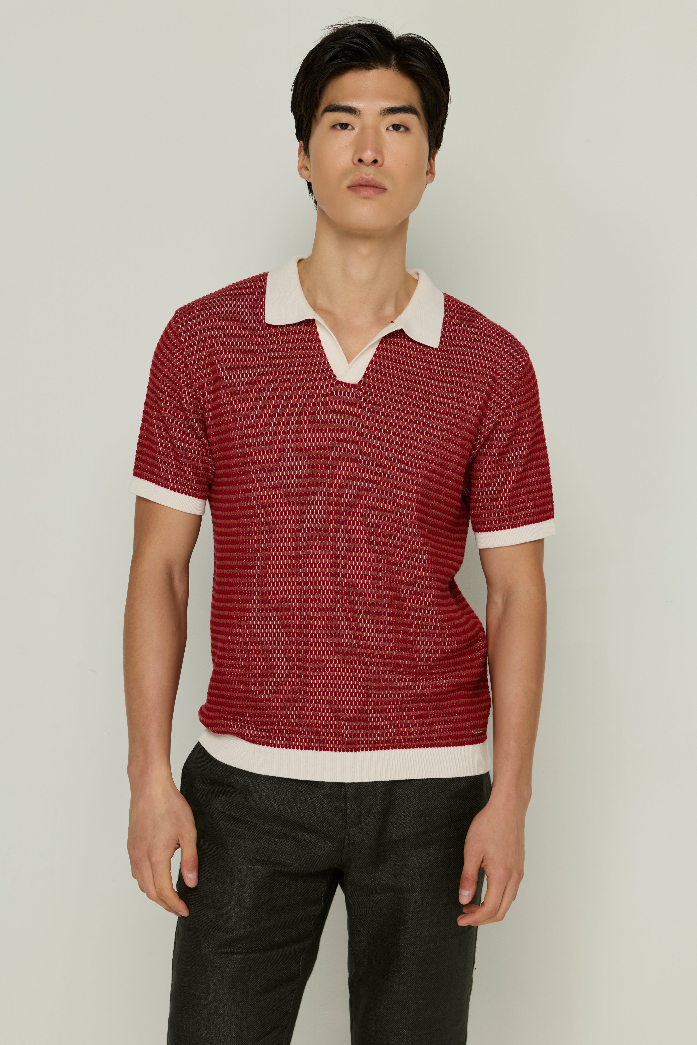 KNITWEAR EMBROIDERY POLO SHIRT