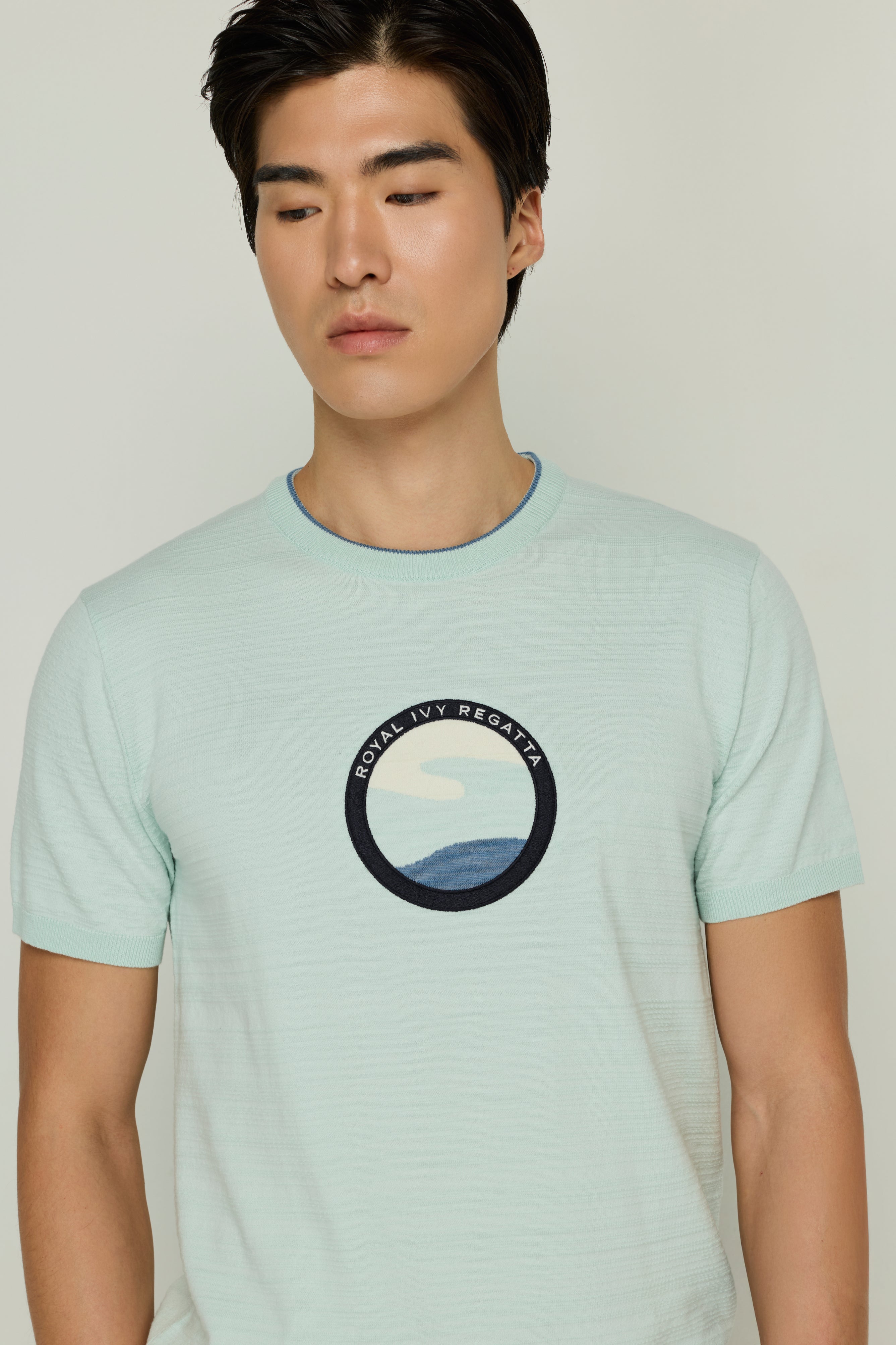 KNITWEAR PRINTED SEA CLOUD T-SHIRT