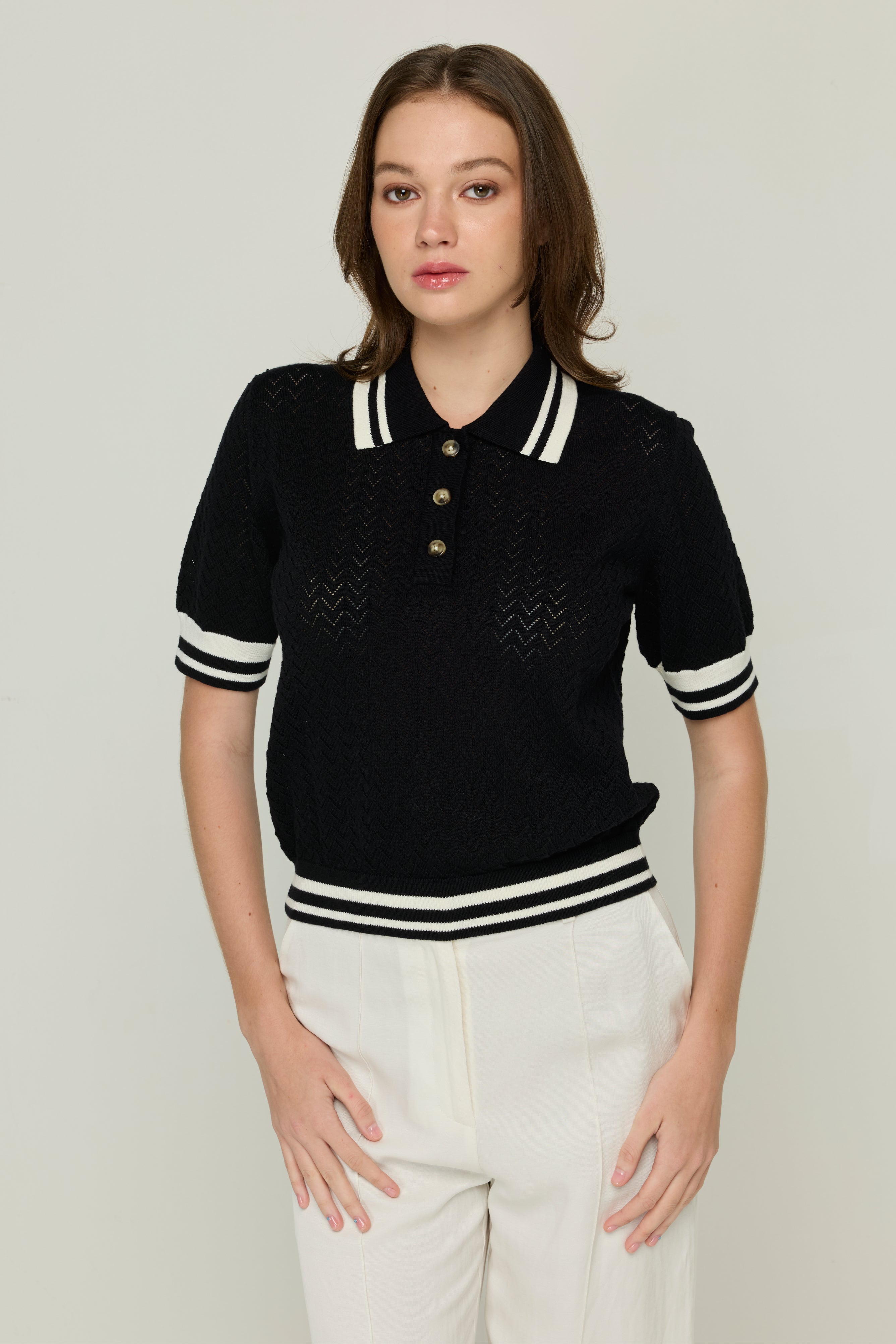FLATKNIT SHORT POLO