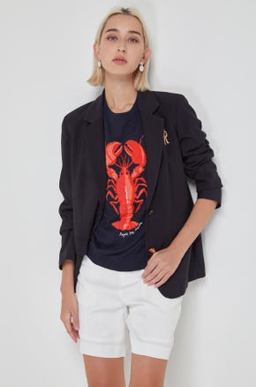 LOBSTER GRAPHIC KNITTED TEE