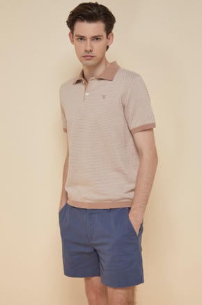 HONEYCOMB KNITTED POLO